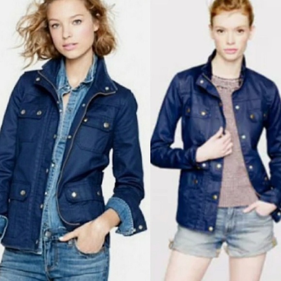 J. CREW NAVY FIELD UTILITY JACKET SIZE SMALL - Picture 2 of 16